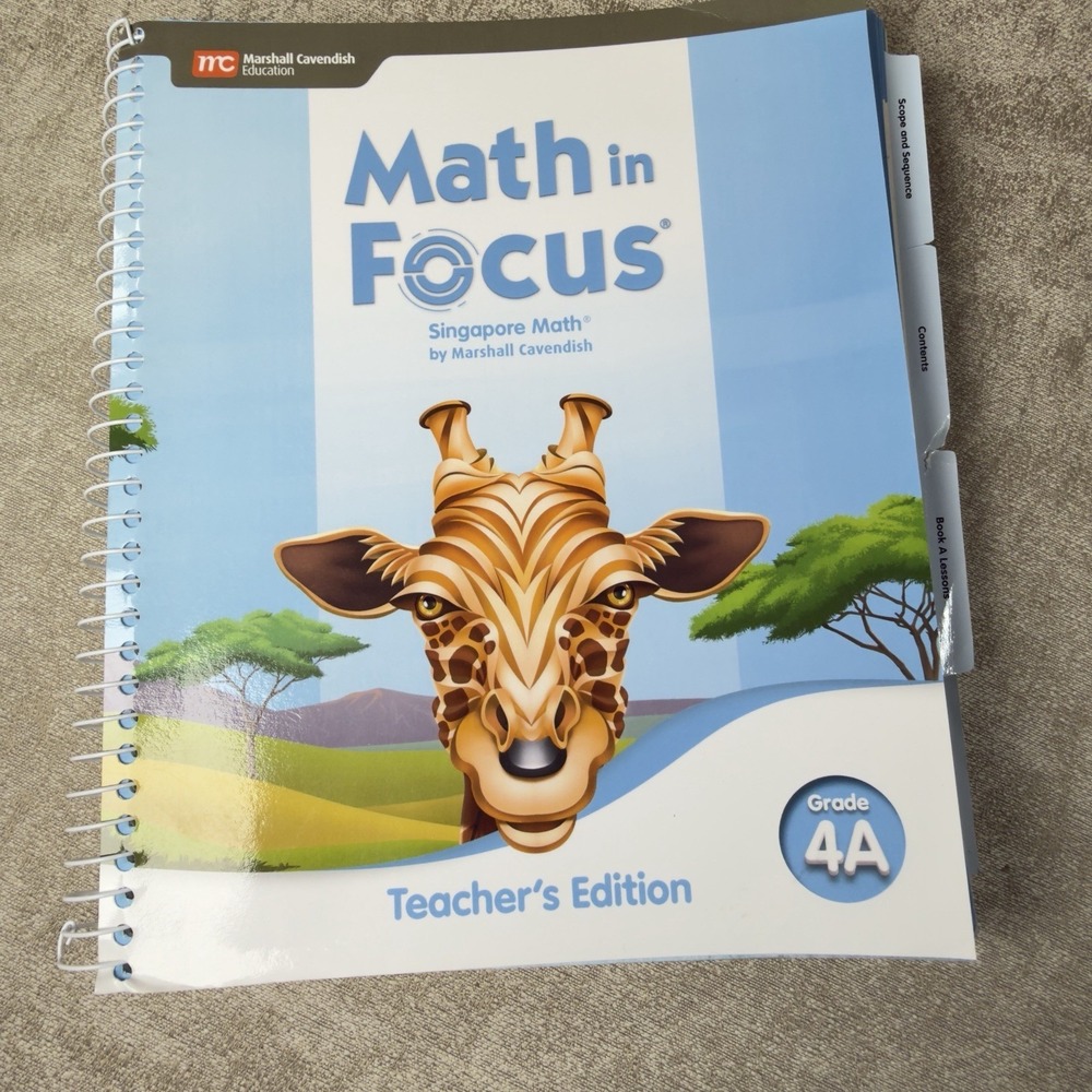Teacher Edition Volume A Grade 4 2020 (Math in Focus)